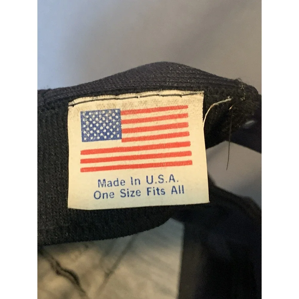 Vintage USS New Jersey BB-62 Snapback Hat‎ Made In USA United States Navy